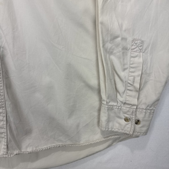 Vintage LEE Western Wear‎ Long Sleeve Button Shirt Men's Large Tan Beige Dress - Picture 7 of 8